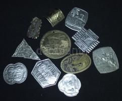 11 db turistabot jelvény / 11 tourist-cane badge