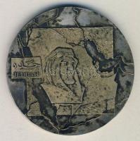 Szaud-Arábia: Jeddah ffém plakett / Saudi-Arabia Jeddah metal plaque d: 6 cm