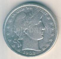 USA 1902. 1/2$ Ag "Barber" T:3