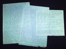 Endrő Margit (1899-1986): A híres keramikus saját kézzel írt önéletrajza és visszaemlékezései 4 kézzel írott oldalon