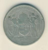 1930. 5P Ag "Horthy jobbra" T:3