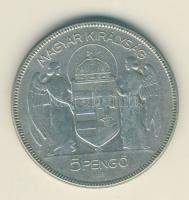 1930. 5P Ag "Horthy jobbra" T:3