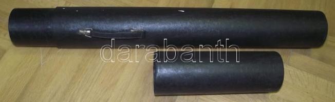 Régi, szép állapotú kemény térképtartó henger / Portable hard map-case 90 cm