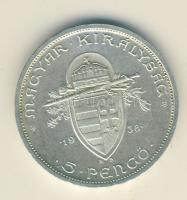 1938. 5P Ag "Szent István" T:2
