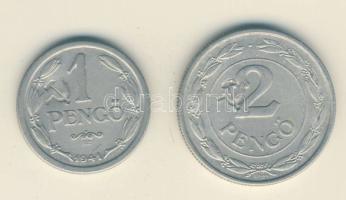 1941-1942. 1P + 2P mindegyik sarló-kalapács ellenjeggyel! T:2
