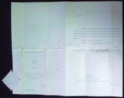 1923 Bethlen István miniszterelnök sajátkezű aláírása kormányfő-tanácsosi kinevezésen