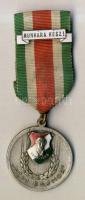 DN "1848-1948 Népi bajnok" zománcozott kitüntetés, szalaggal T:2