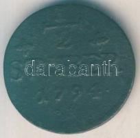 Német Államok/Berg és Jülich hercegség 1794PR. 1/2 Stuber T:3-