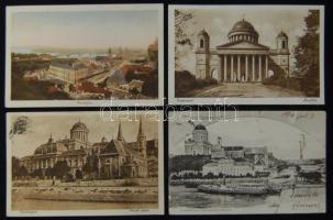 4 db régi Esztergom városképes lap