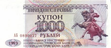 Transznisztria 1993. 50R, 100R, 200R, 500R, 1000R, 5000R + 1994. 1R, 5R, 10R, 50.000R T:I,I-