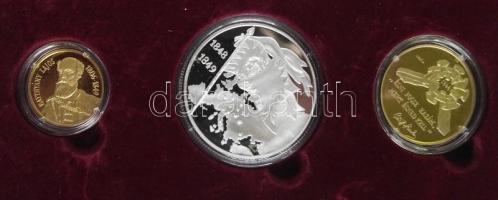 1998. 20000Ft Au "Batthyány Lajos" 6.982g + 2000Ft Ag + 100Ft három klf darabból álló kiad...