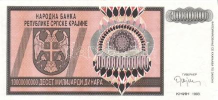 Horvátország/Krajinai Szerb Köztársaság 1993. 10.000.000.000D T:I