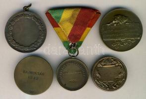 5db klf lövészérem a második világháború idejéből és előtti időszakából, egyiken Berán szignóval T:v...