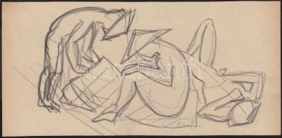 Endrő Margit (1899-1986) keramikus, szobrász 150 darabos rajz hagyatéka. Változatos témák és technik...