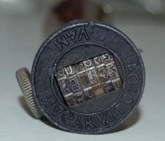 Régi, fanyelű "Nagykálló MÁV" köriratos dátum bélyegző / Railways stamper 14 cm