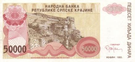 Horvátország/Krajinai Szerb Köztársaság 1993. 5000D + 50.000D + 500.000D T:I,II