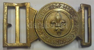 Régi réz cserkész övcsat