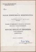 1968-1988  4 db Bányász Szolgálati Érdemérem kitüntetés - bornz, ezüst, arany és gyémánt fokozat