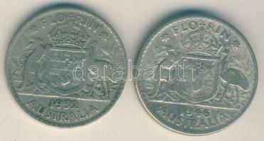 Ausztrália 1946-52. 1Fl Ag (2x) T:3