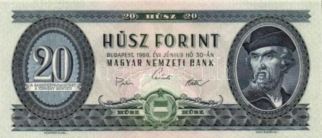 1969. 20Ft (2x) T:I,I- + 1975. 20Ft (2x) T:II