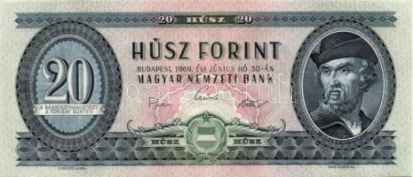 1969. 20Ft (2x) egymás utáni sorszámmal T:I,I-