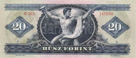 1969. 20Ft (2x) egymás utáni sorszámmal T:I,I-