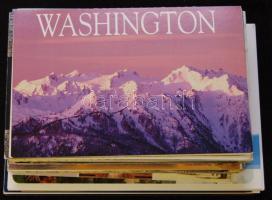 100 db modern tengerentúli képeslap, közte izraeli lapokkal