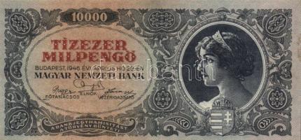 1945. 10.000MP (10x) többféle színváltozat T:II,II-