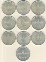 1993. 200Ft Ag "MNB" (10x) T:2,2-