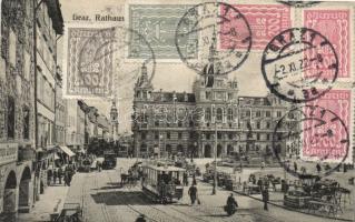 Graz town hall with tram