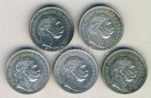 1914-1915. 1K Ag (5x) T:2,3