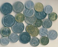 Kis forgalmi pénz tétel: Olaszország, San Marino, Görögország, Törökország pénzei, összesen 24db T:vegyes