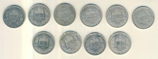 1893-1915. 1K Ag (10x) T:2,3