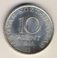 1948. 10Ft Ag "Széchenyi" T:2+ apró ph.
