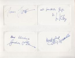 Osztrák filmszínészek autogramm-gyűjteménye 80 db majdnem mind különböző aláírás rendezett gyűjtemén...
