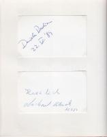 Osztrák filmszínészek autogramm-gyűjteménye 80 db majdnem mind különböző aláírás rendezett gyűjtemén...