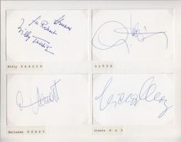 Osztrák filmszínészek autogramm-gyűjteménye 80 db majdnem mind különböző aláírás rendezett gyűjtemén...