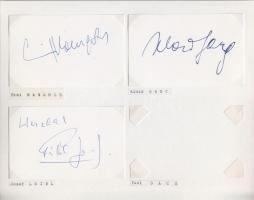 Osztrák filmszínészek autogramm-gyűjteménye 80 db majdnem mind különböző aláírás rendezett gyűjtemén...