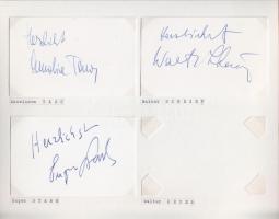 Osztrák filmszínészek autogramm-gyűjteménye 80 db majdnem mind különböző aláírás rendezett gyűjtemén...