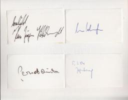 Osztrák filmszínészek autogramm-gyűjteménye 80 db majdnem mind különböző aláírás rendezett gyűjtemén...