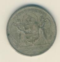 1930. 5P Ag "Horthy jobbra" T:3