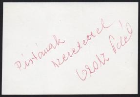 Orosz Adél fotó, a színésznő saját kezű aláírásával