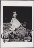 Giulietta Simonato fotó, az operaénekesnő saját kezű aláírásával / Giulietta Simonato photo with autograph signature of the singer