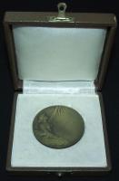 1934. "V.FILPROK" bélyegkiállítás Br emlékplakett eredti díszdobozban Szign.:Huguenin T:2