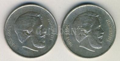 1947. 5Ft Ag (2x) "Kossuth" T:2- ph