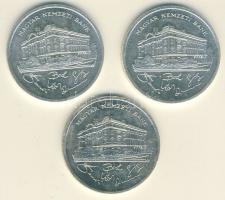 1992. 200Ft Ag "MNB" (3x) T:2+