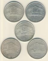 1993. 200Ft Ag "MNB" (5x) T:2,3