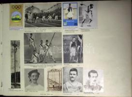 1896-1996 Nagy albumban olimpiai bajnokok fotói, kivágásai