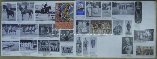 1896-1996 Nagy albumban olimpiai bajnokok fotói, kivágásai