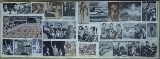1896-1996 Nagy albumban olimpiai bajnokok fotói, kivágásai